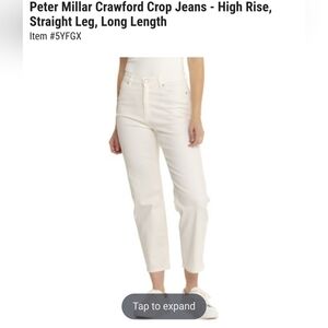 Peter Millar Crawford Crop Jeans - High Rise, Straight Leg, Long Length